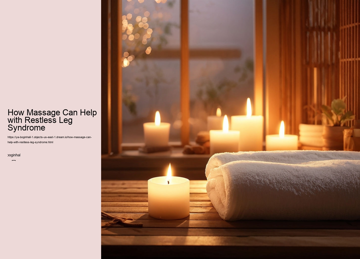 How Massage Can Help with Restless Leg Syndrome